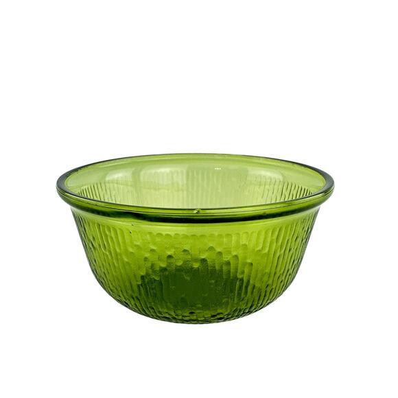 Bartlett Collins Old Hickory Green Glass Mixing Bowl Small Size Textured Vintage - Picture 11 of 16